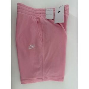 Nike Kids Pink Fleece Standard Fit Athletic Shorts FD3015-690 Size L NWT